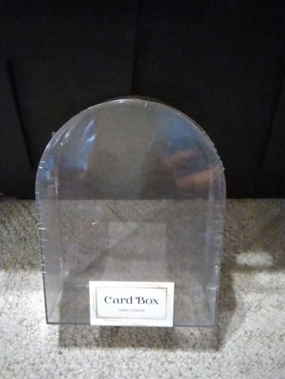 Clear Card Box Organizer - Transparent